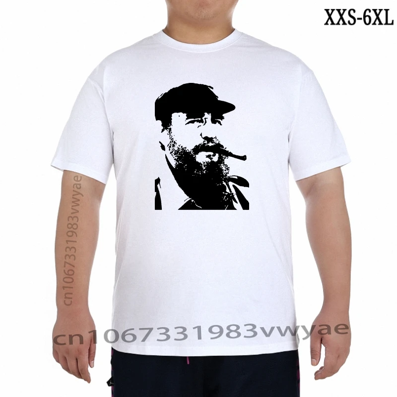 

President Fidel Castro Cuba Latino Hispanic communism t shirt Cool Casual pride t shirt Men Men New Fashion tshirt