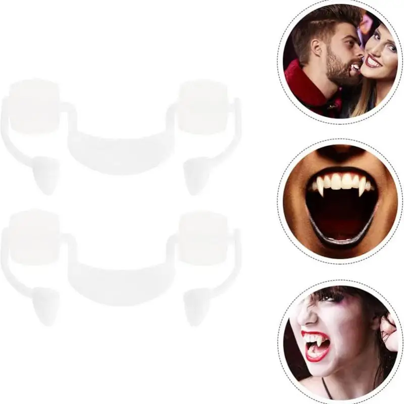 

Retractable Vampire Teeth Halloween Party Decoration Horror Zombie Teeth Werewolf Fangs Cosplay Costume Masquerade Props