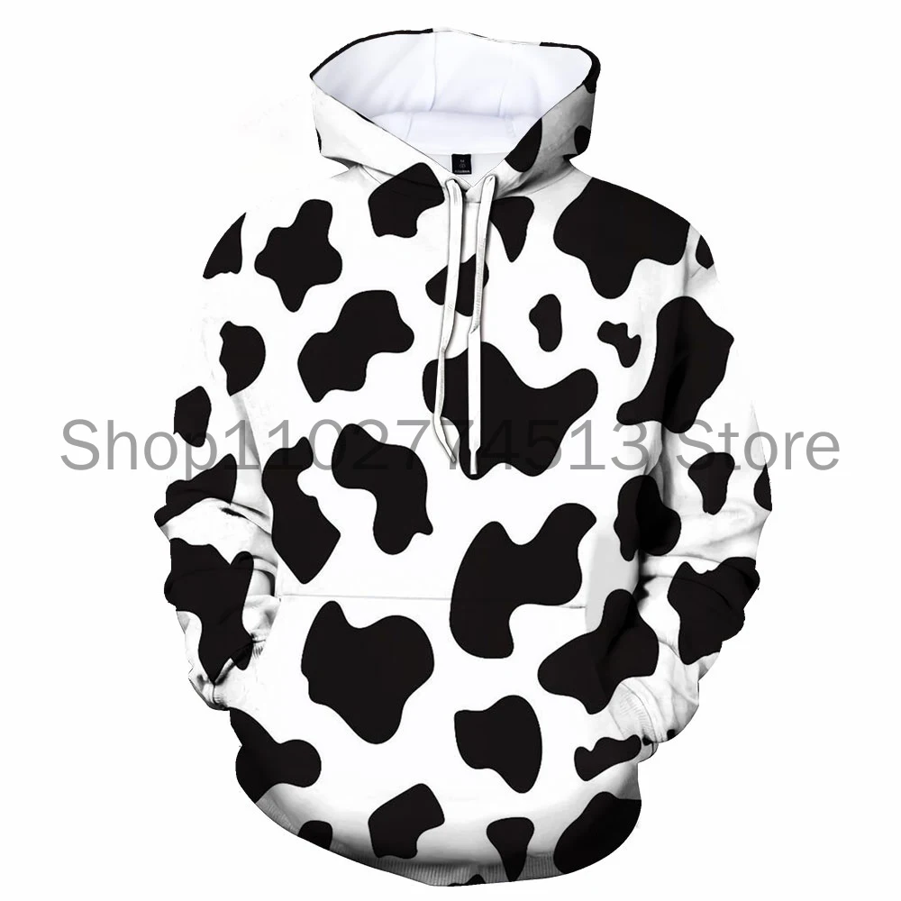 

Толстовка с капюшоном для мужчин и женщин, модная кофта из полиэстера с 3D принтом коровы, крупного рогатого скота, сельского хозяйства, креативный принт, весна-осень