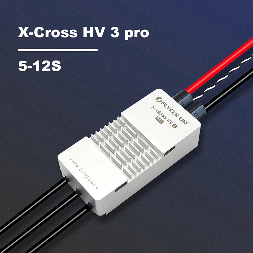 Flycolor X-CROSS HV3 PRO 80A 200A ESC 5-12S BLHeli-32 Dshot Proshot 64MHz ARM 32-битный контроллер скорости для RC FPV Racing Drone Flycolor X-CROSS HV3 PRO 80A 200A ESC 5-12S BLHeli-32 Dshot Proshot 64MHz ARM 32-битный контроллер скорости для RC FPV Racing Drone