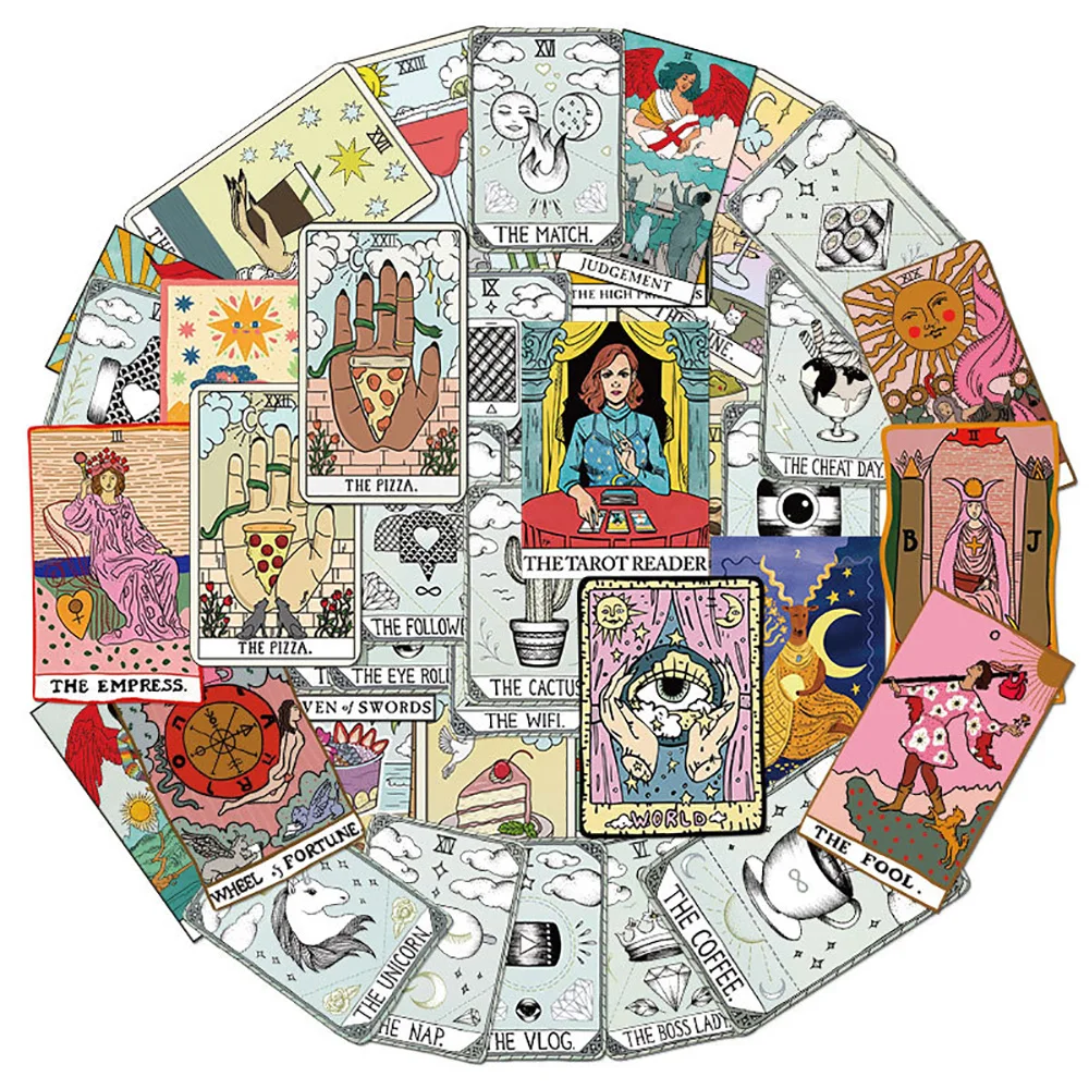 

10/30/50 шт. Загадочные карты таро мультипликационные стикеры украшения декора чемодан Scrapbooking телефон ноутбук канцелярские принадлежности детские игрушки стикер