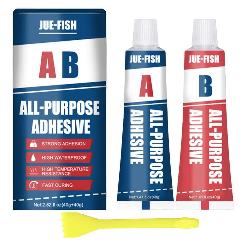 

20g AB Metal Repair Glue Industrial Metal Repair Paste Powerful Metal Mending Agent High-Temperature Resistance Crackle Welding