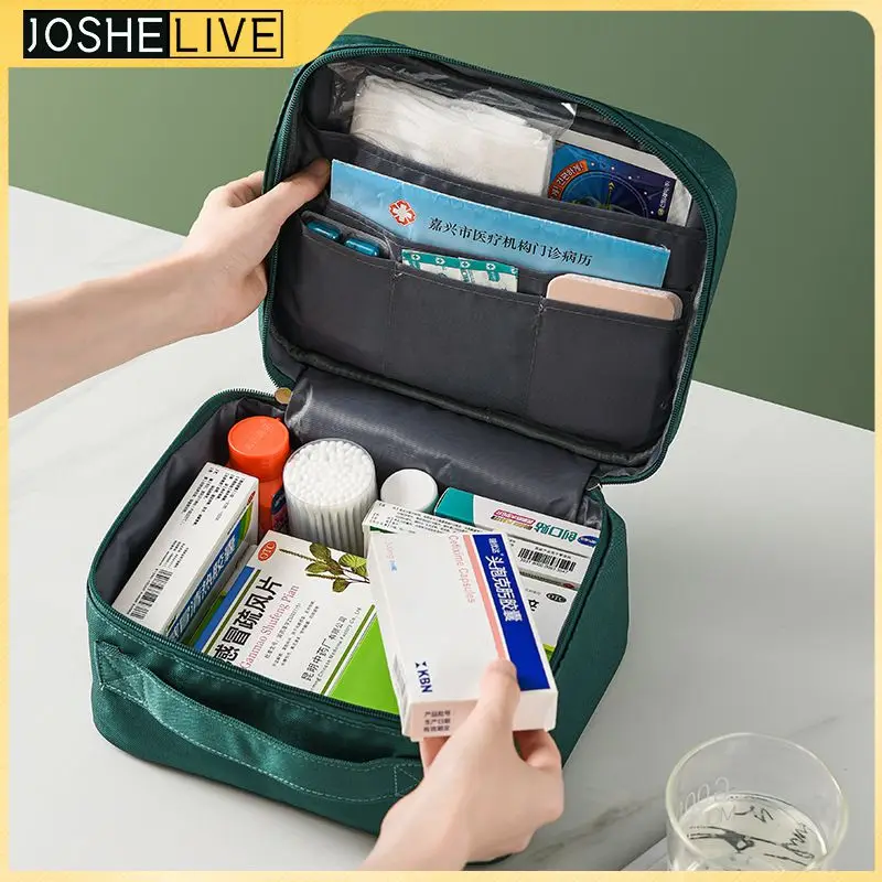 

Waterproof Thickened Medicine Box Portable Storage Bag Medication Storage Kit Medicine Cabinet Emergency Medicine Bag Organizer