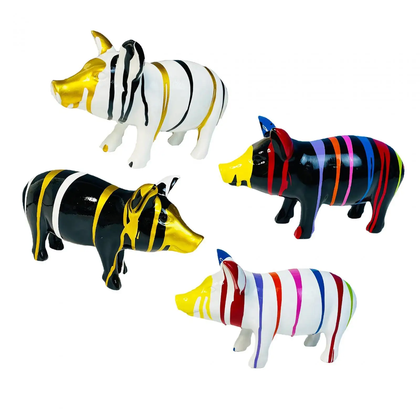 Статуя из свиньи милая креативная статуя в виде животного искусственной