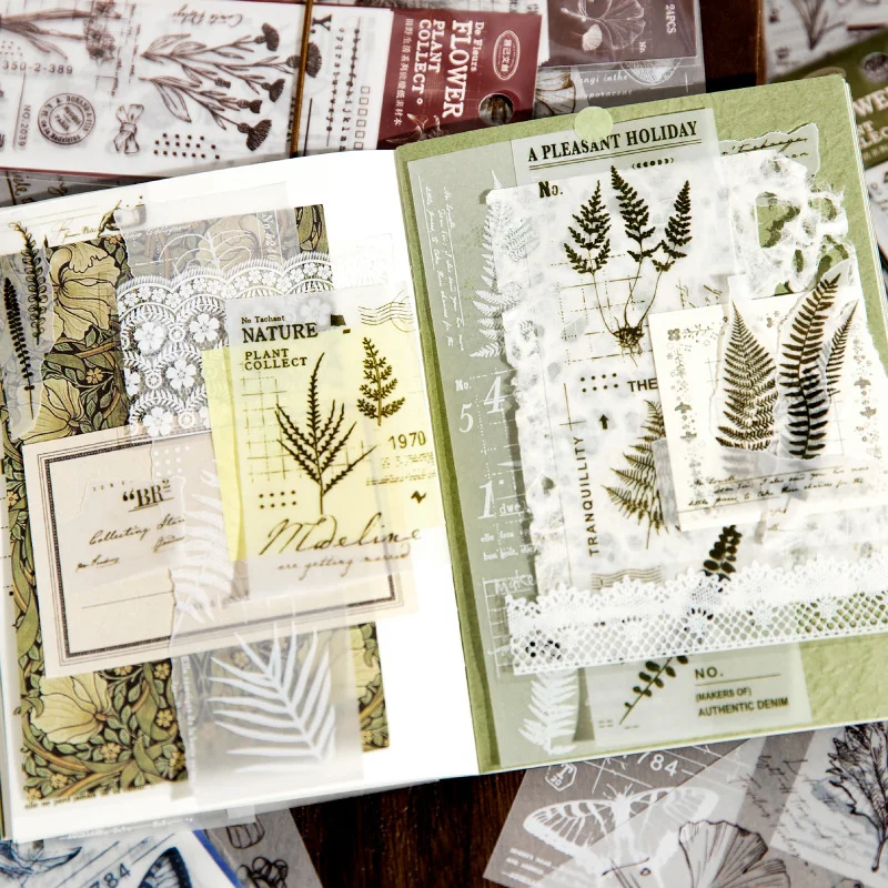 

24sheet Life Series Material Paper DIY Decoration Scrapbooking Junk Stationary Journal Kraft Paper Accessories Art Supplies