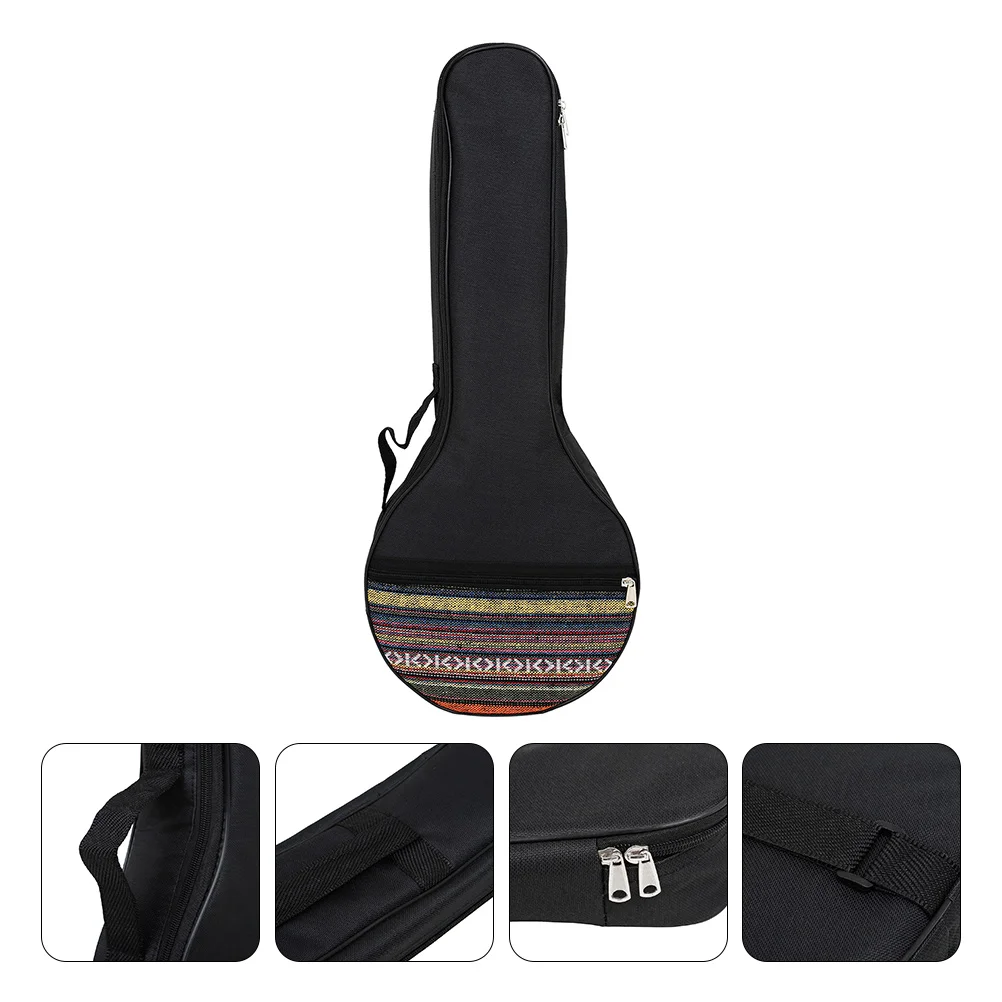 

Banjo Bag Guitar Shoulder 4 String Ukulele Case Organizer Bass Cloth Woven Non Gig Container Carrying Portable Carrier Four