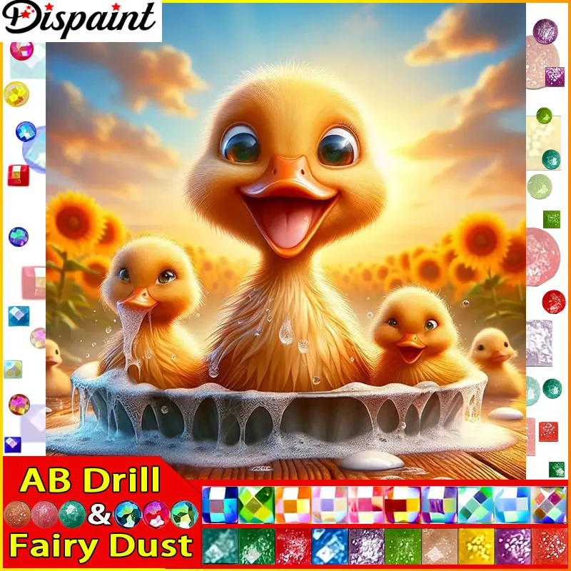 Dispaint Fairy Dust AB квадратная/круглая дрель 5D DIY алмазная живопись &quotутка животное&quot