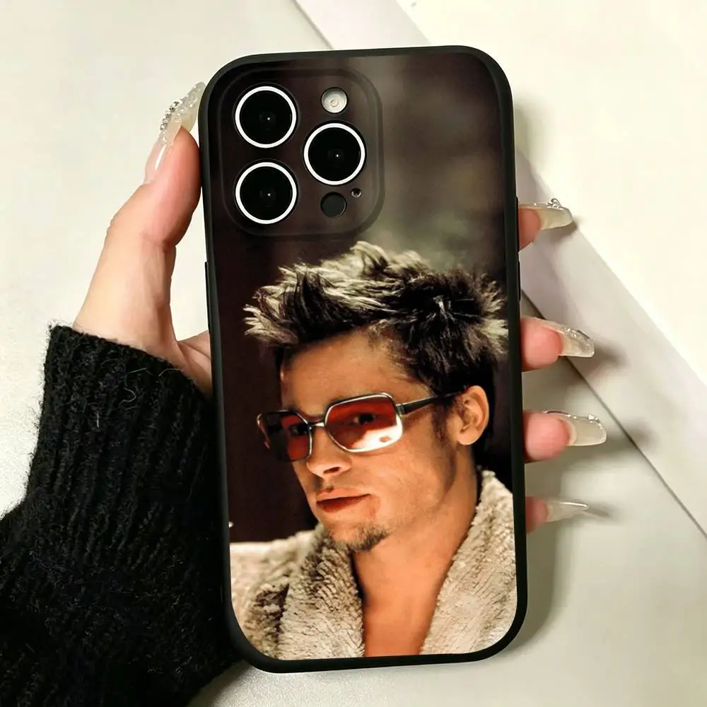 Фото Чехол для телефона Tyler Durden для iPhone 17, 16, 15, 14, 13, 12, 11 Pro Max, 17 Air, 16E, XR, 7, 8 Plus, SE2, черный №2