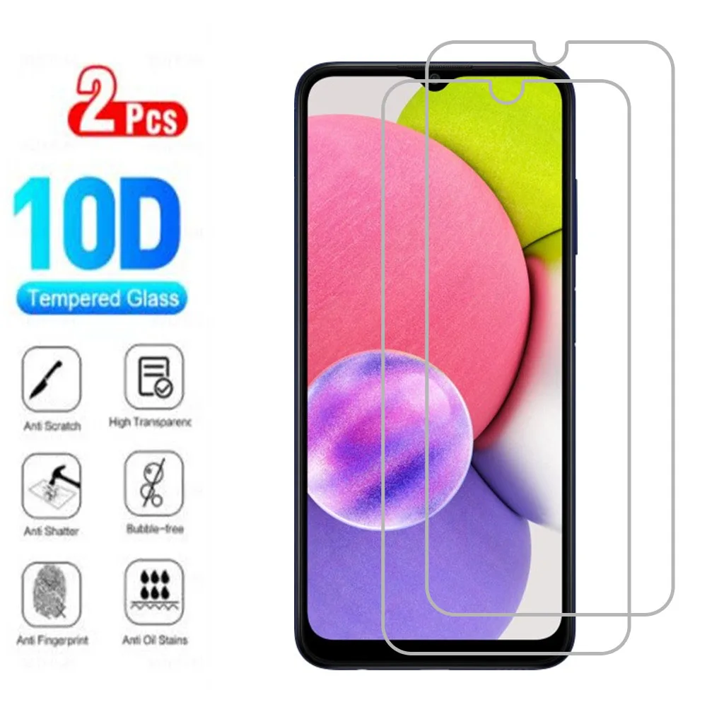 

Оригинальное защитное закаленное стекло 9H HD для Samsung Galaxy A03s SM-A037F, защита экрана телефона, защитная пленка, 2 шт.