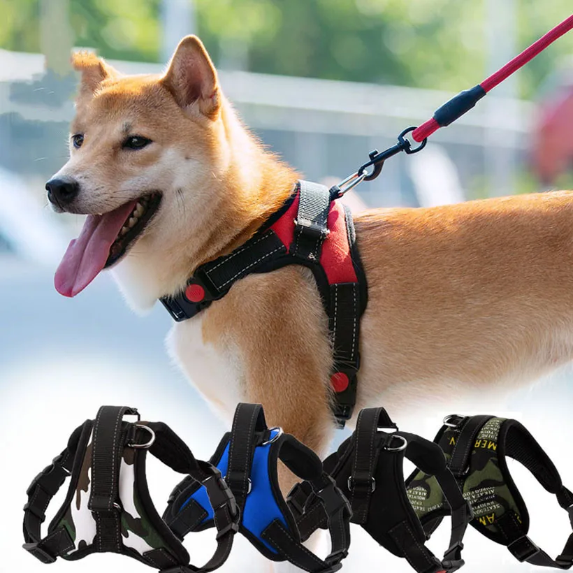 

Dog Soft Adjustable Harness Pet Large Dog Walk Out Harness Vest for Medium Dog Chest Strap Dog Harness Pets Accessories