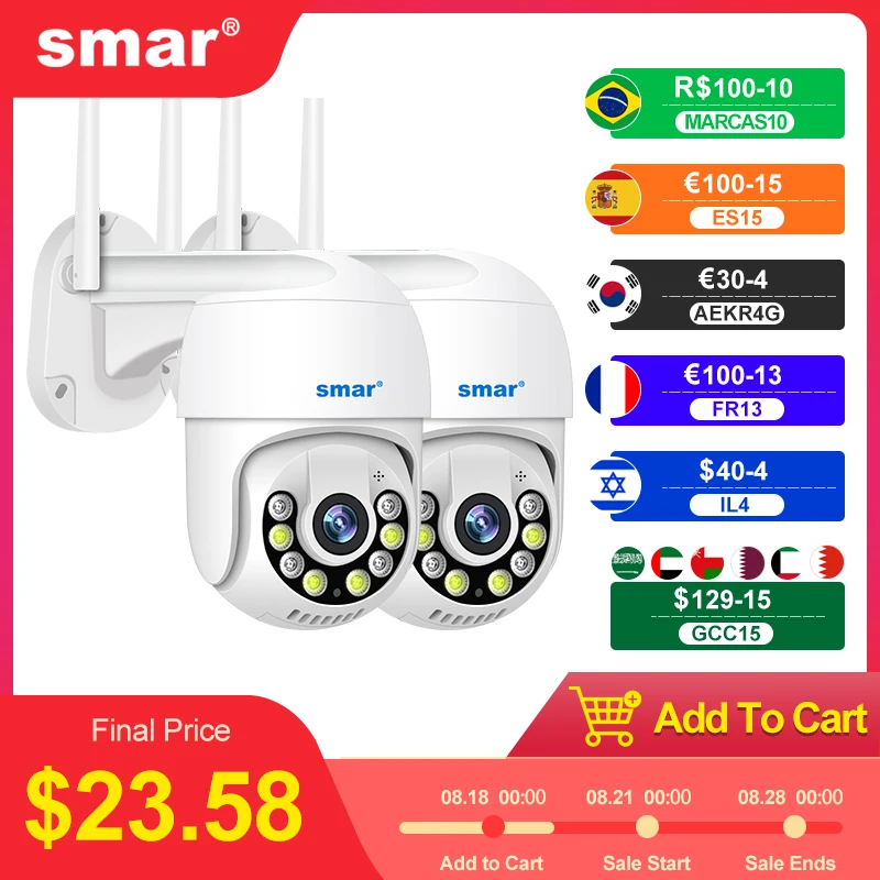 Outdoor Onvif Two Way Audio P2p Camera Wifi