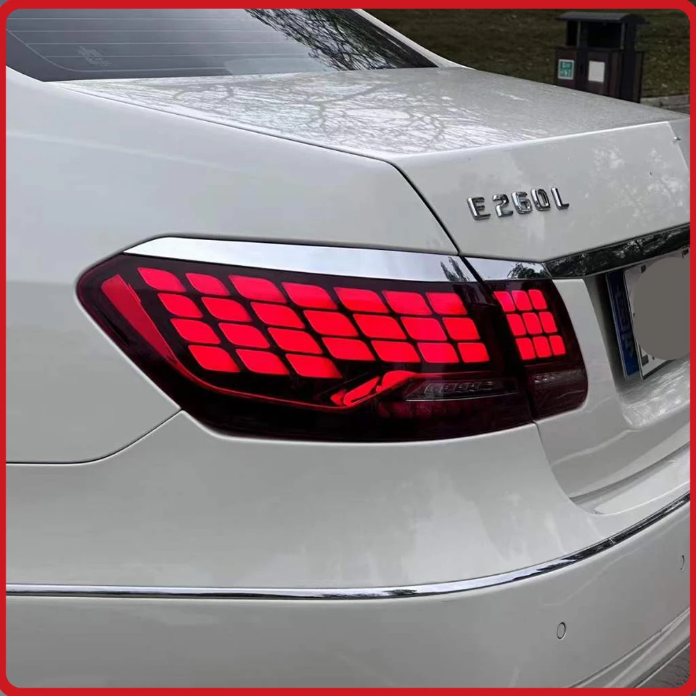 Фото Для Mercedes-Benz E-Class W212 E63 2010-2015: Обновленные задние фонари с LED-эффектом запуска и динамическим указателями поворота, Plug and Play №3