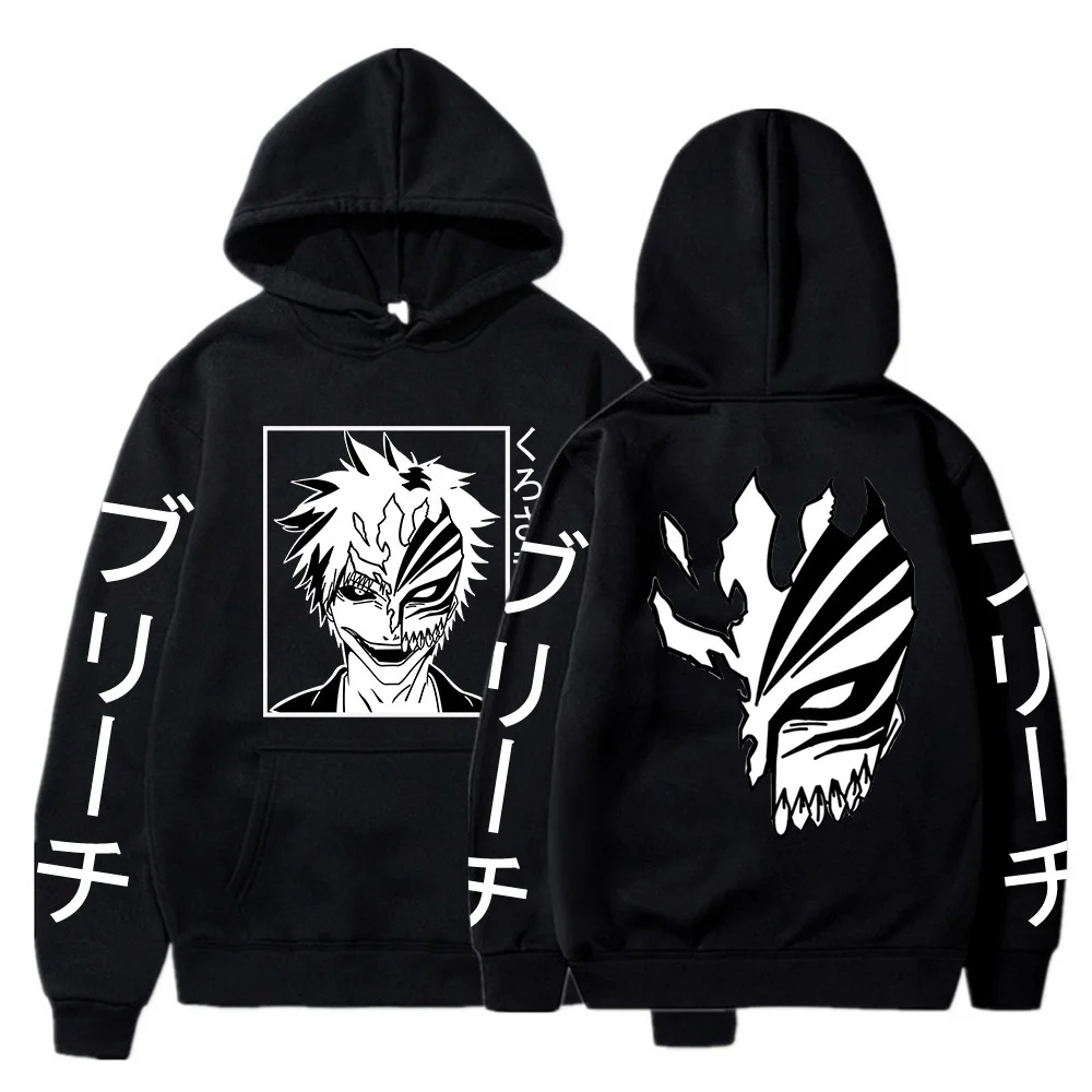 

ot Anime Bleac Kurosaki Icio die Men Women Sweatsirts Japanese Streetwears Unisex arajuku otic Pullovers Anime Clot