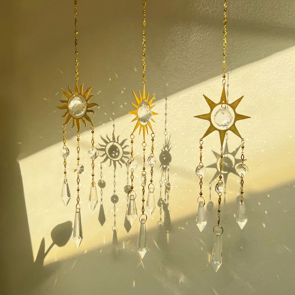 Украшения подвесные украшения хрустальные колокольчики домашний декор Радужные