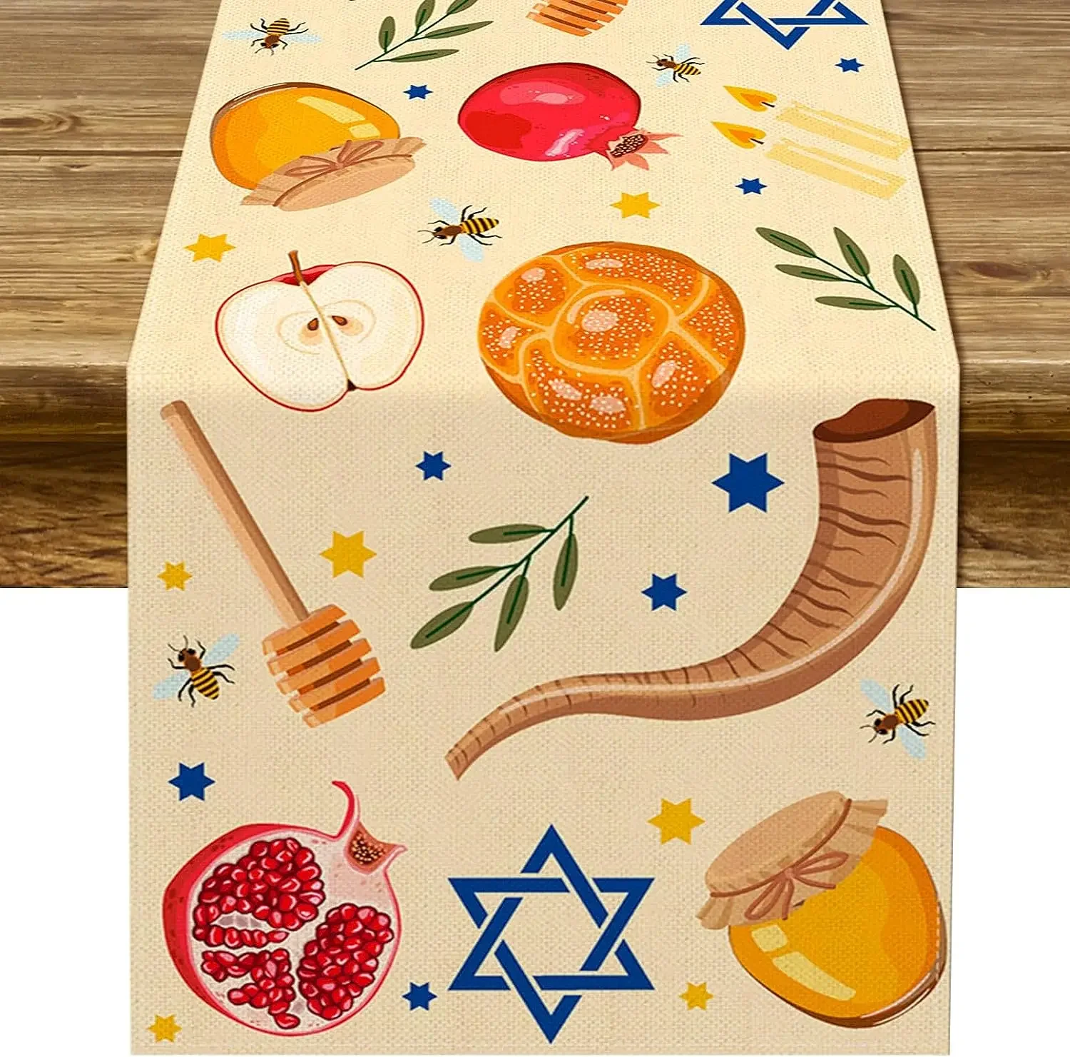 

Льняная дорожка для стола Shana Tova 150x33 см