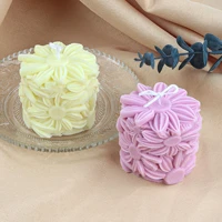 daisy flower silicone candle mold large plant leaves rose gypsum resin soap ice cube chocolate mold candle making supplies gifts