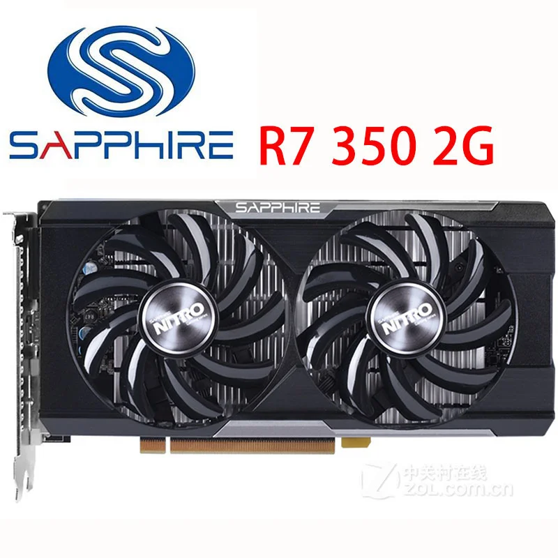 

Видеокарта sapphire r7 350 с 2 Гб, видеокарта 2 Гб, gddr5 350 бит для amd radeon r7 Series r7 r7350, hdmi, dvi, vga