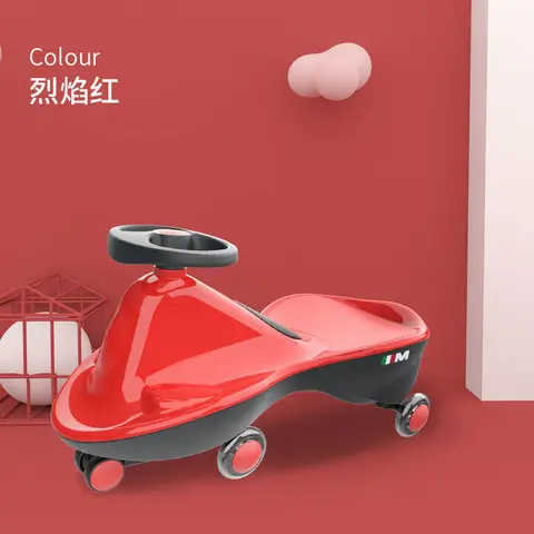 Хорошая кукла, скручивающийся автомобиль для детей 1-6 лет, бесшумное колесо со вспышкой, не скатывается, качающийся детский автомобиль, скутер-Йо, детский автомобиль для верховой езды - изображение