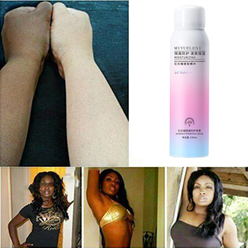 150ML skin whitening spray red pomegranate protection spray skin care sunblock sunscreen Cosmetics