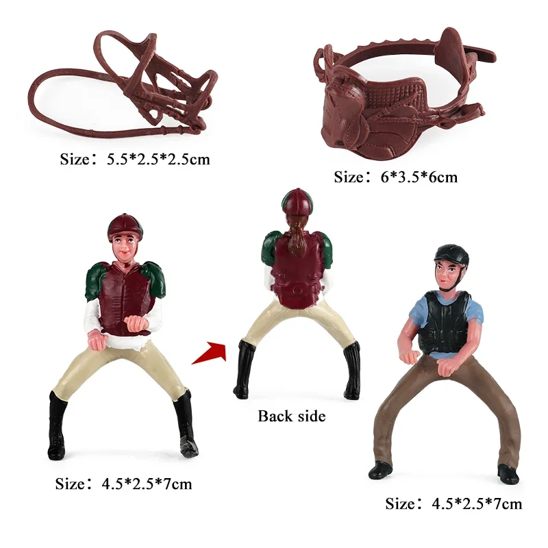 Фигурка человека OozDec для верховой езды Реалистичная экшн-фигурка людей