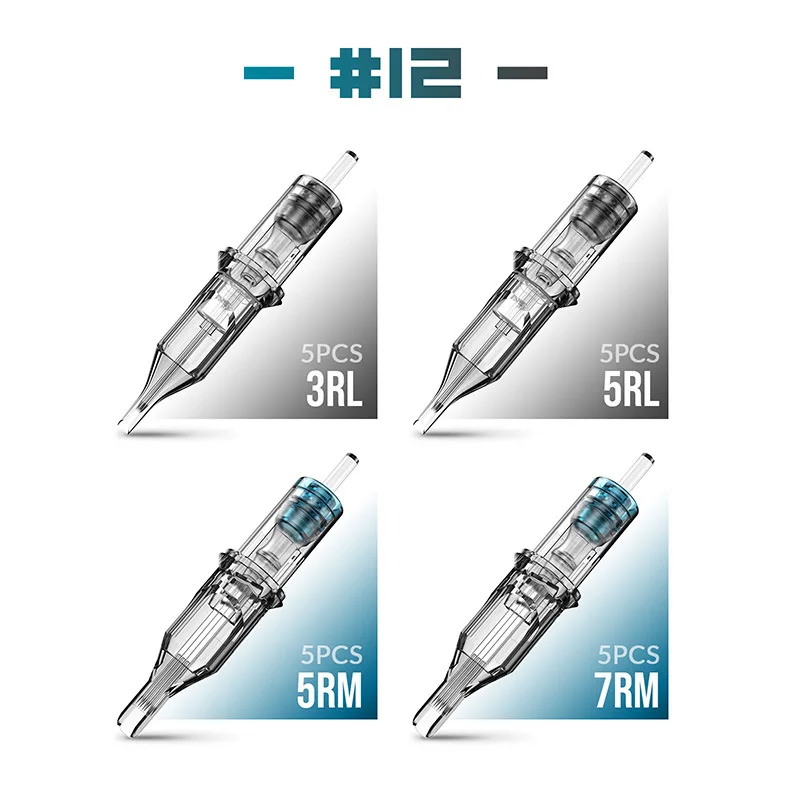 Cartridge Tattoo Needles RL Disposable Sterilized Safety Needle for Machines Grips 20pcs/lot 0.35mm |