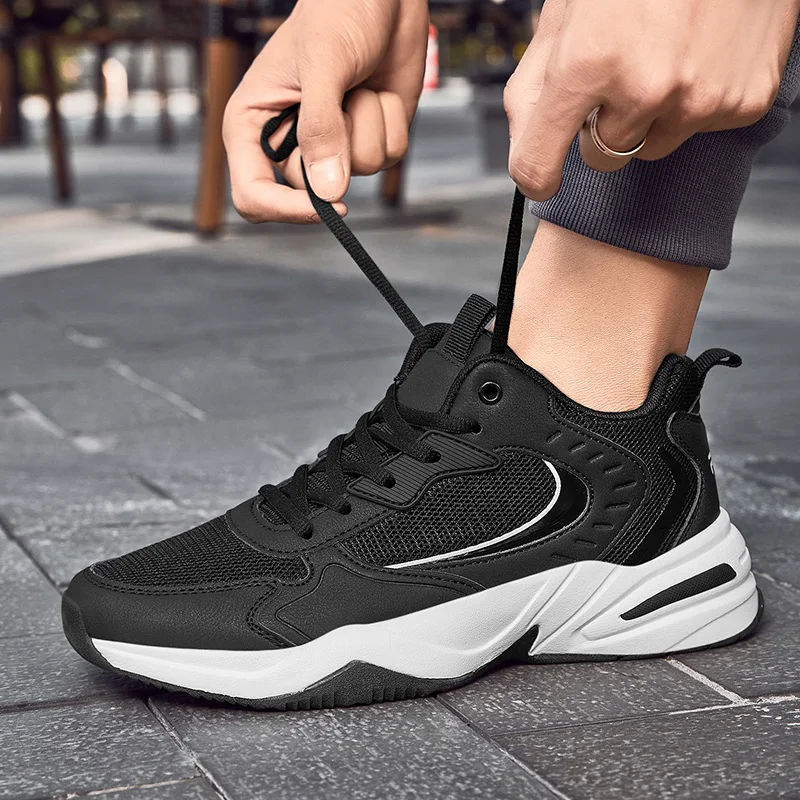 39-48# Comfortable Breathable Men's Casual Sneakers Adult Teenagers Outdoor Running Shoes Walking Shoes School Sports Shoes