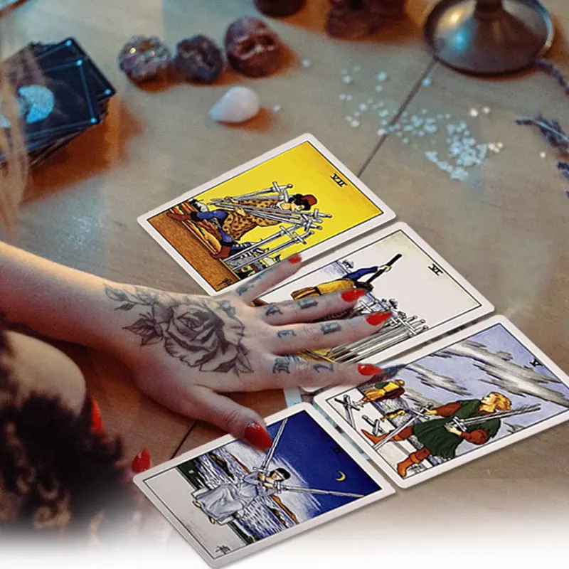 Универсальная колода Таро Уайта с бумажным руководством английские карты для