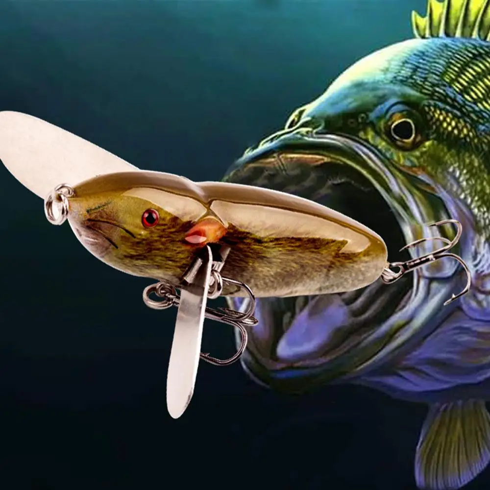 

5pcs Artificial Bait Floating Water Tractor Luya Fake Bait Mouse Surface Series Simulation Bait Bass Tractor Bait Fishing Lures