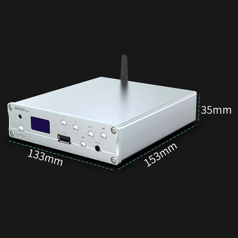 DLHiFi AK4493 Bluetooth 5.0 Decoder U disk USB Amanero Coaxial Fiber DSD HiFi Headphone Amplifier APP Selection DAC Machine |