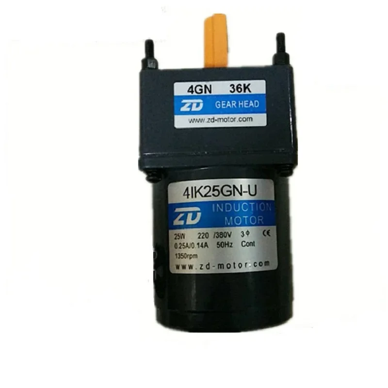 ZD AC индукционный двигатель 25 Вт 220 В 4IK25GN-C-4GN7.5K с фиксированной скоростью