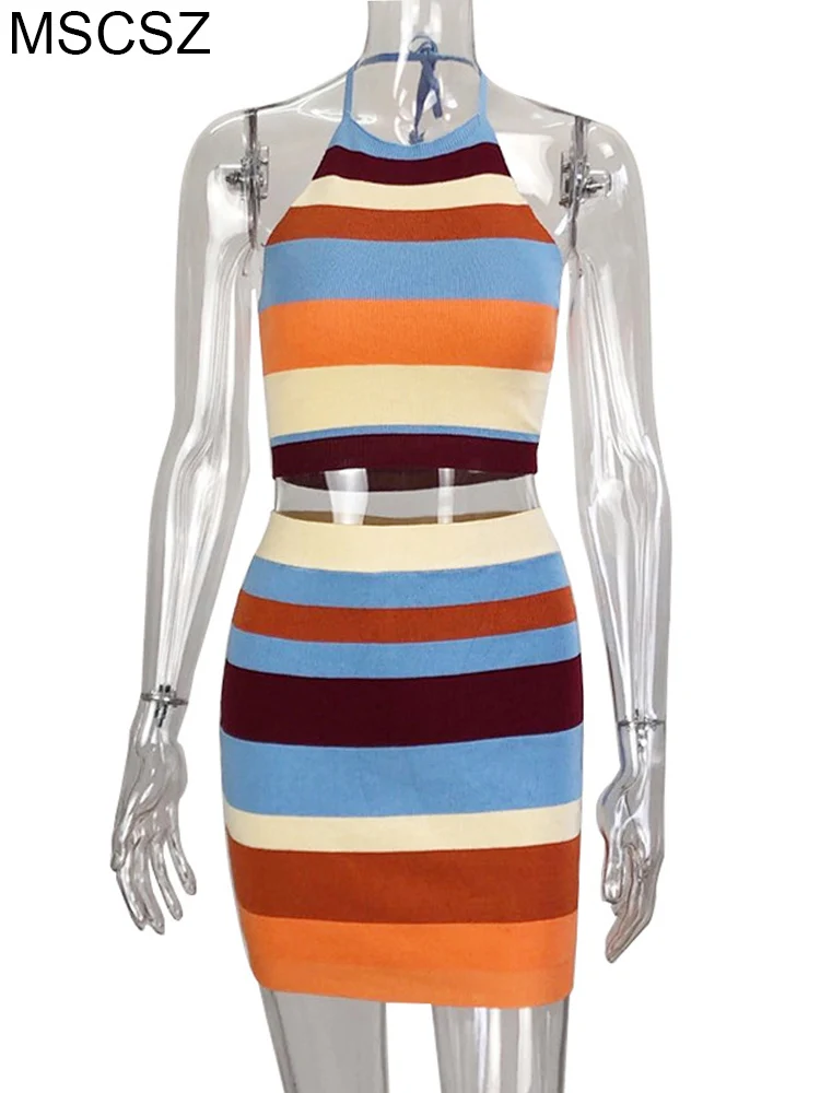 Трикотажный комплект из 2 предметов летний вязаный крючком Пляжный наряд