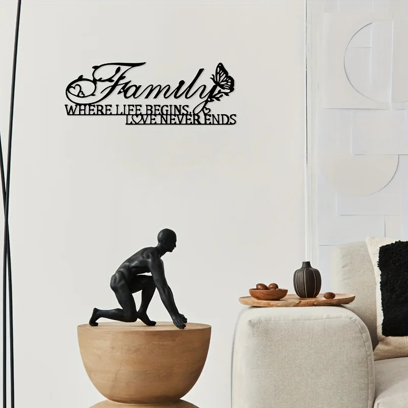 Семейная Цитата Настенная Художественная Наклейка Сфера Жизни Начинается И