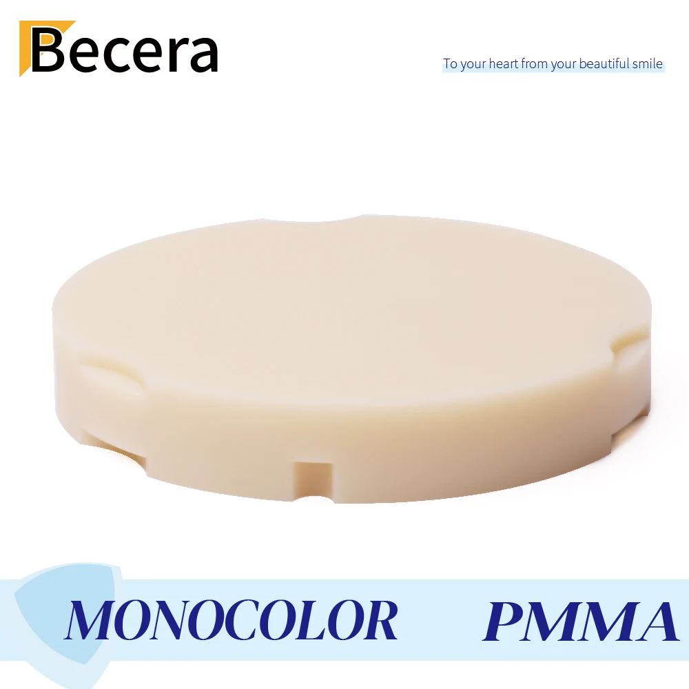 5 Pieces of Monocolor PMMA  Blocks Dental Restoration Materials For Temporary Crowns Bridge Classical 16 and Bleach Color