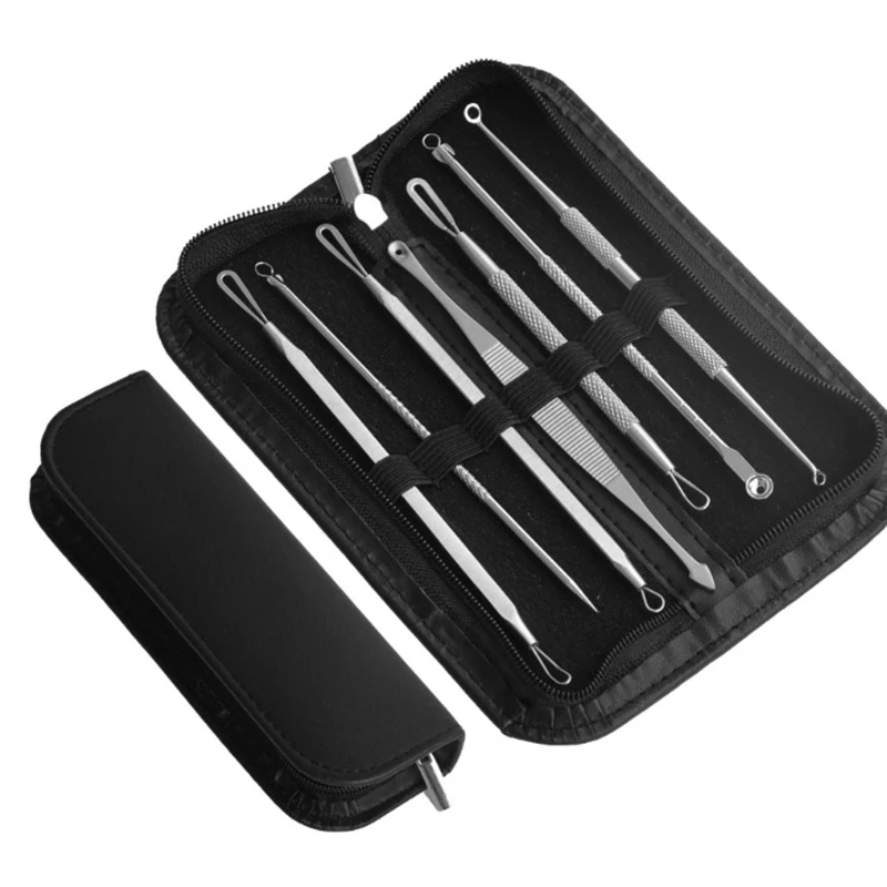 

7 комплектов, инструменты для глубокого удаления чёрных точек и акне