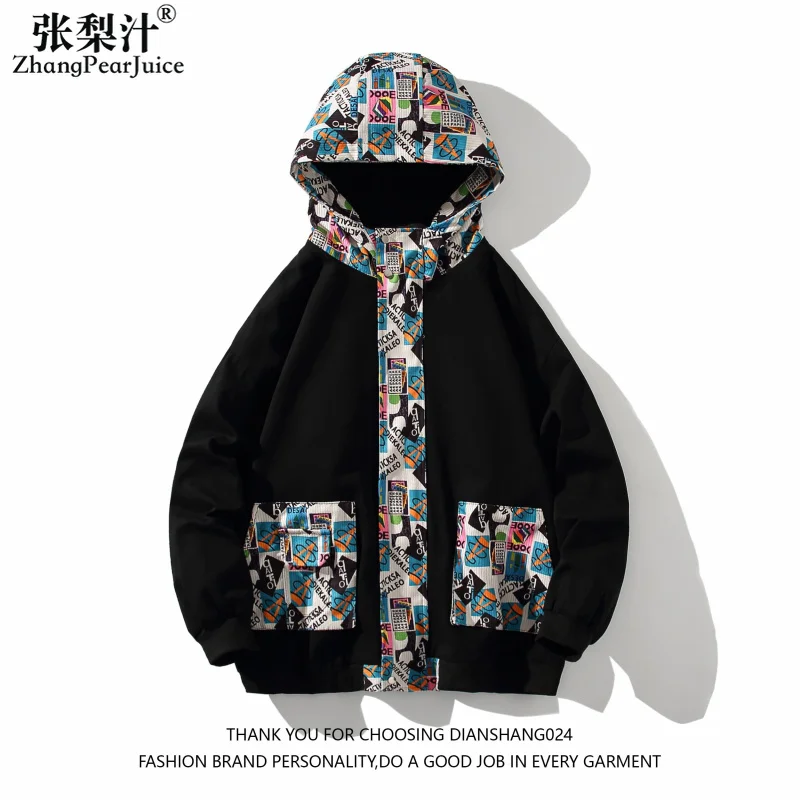 

Мужская Вельветовая куртка с принтом в стиле пэчворк, мужская куртка с капюшоном, Мужская модная куртка в стиле хип-хоп в стиле Харадзюку, пальто, уличная одежда