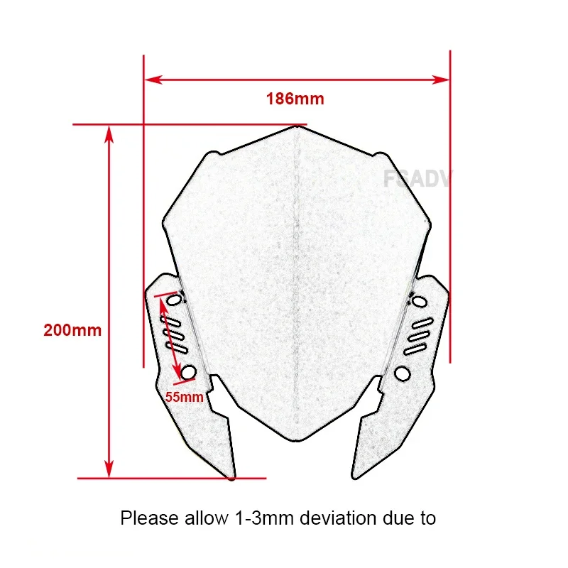 Для YAMAHA MT-15 MT15 MT 15 mt15 2018-2023 2020 2021 2022 лобовое стекло мотоцикла ветроотражатель