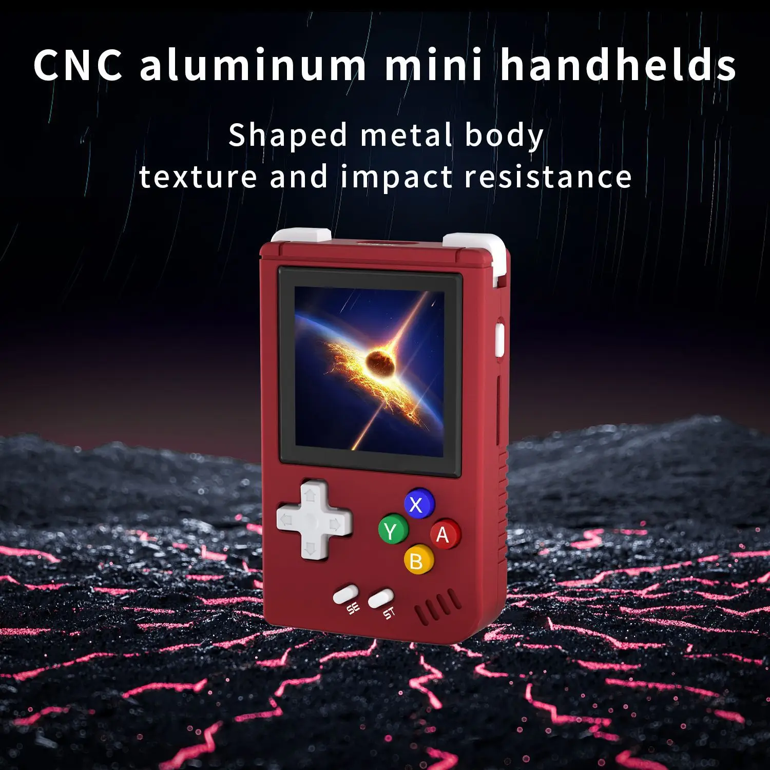 Портативная игровая мини-консоль из алюминиевого сплава Rg Nano Ps1 с брелоком