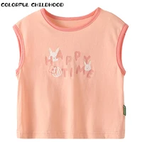 colorful childhood summer mens womens baby printed undershirt breathable top sleeveless childrens clothing 3xbx205