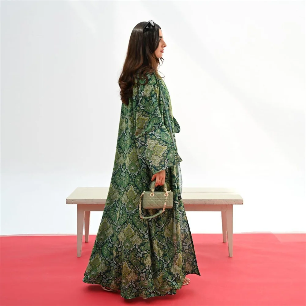 Кимоно Абая Дубай Мусульманский Рамадан Ид Открытый Химар Молитвенная Одежда