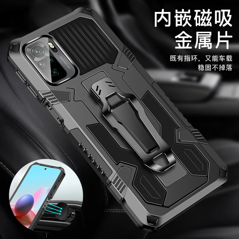 Realme C21 y C25 C31 C35 Belt Clip Case Magnet Back Cover for OPPO Realme 8 9 Pro Plus Case C21Y 9i C25S C 21 7 C25Y Bumper Etui