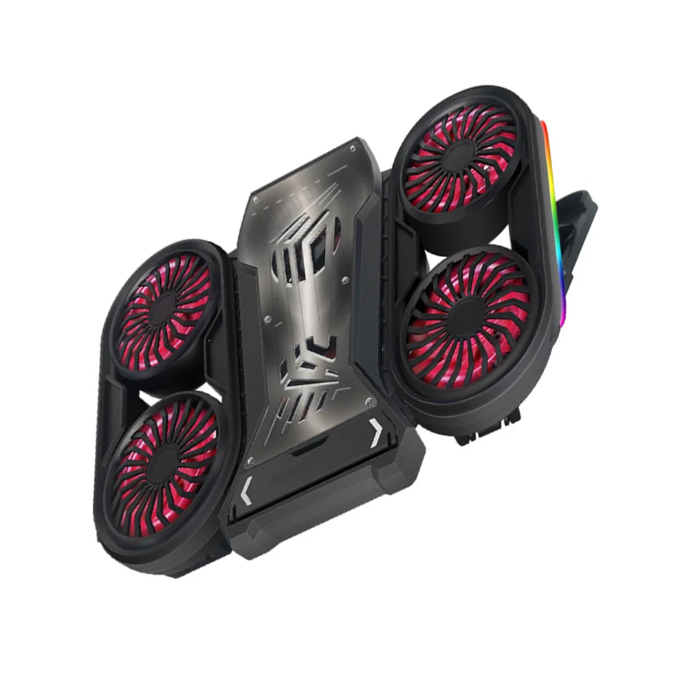 

Notebook Cooler Laptop Fan Cooler Colorful Lighting Bracket for Gaming Working