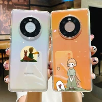 toplbpcs the little prince phone case for samsung a51 a52 a71 a12 for redmi 7 9 9a for huawei honor8x 10i clear case