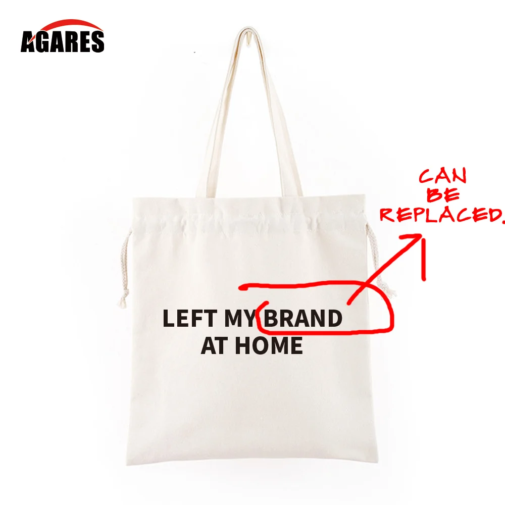 

Custom Tote Bag Women Drawstring Bag Large Capacity Portable Add Your Text Print Original Design Eco Fashion Shopping Bags