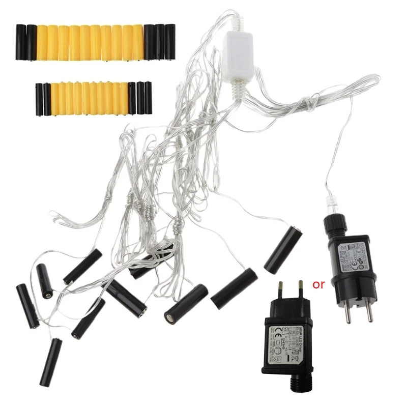 

5AA+5AAA Battery Eliminator Cable Replace AA AAA Battery for Electronics