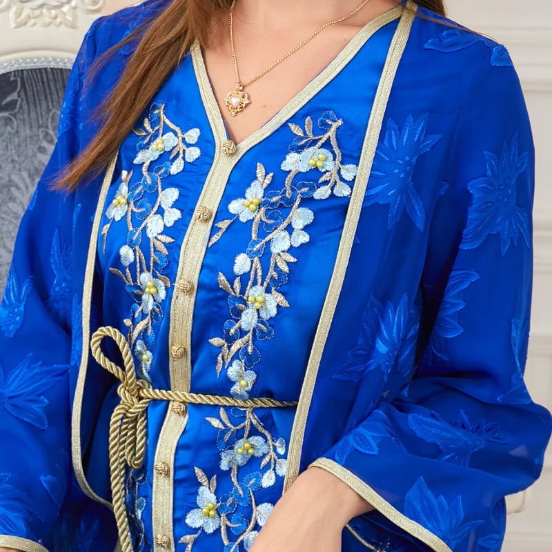Abayas for Women Dubai Luxury 2023 Chiffon Boubou Muslim Fashion Dress Caftan Marocain Wedding Party Long Dresses Djellaba Femme