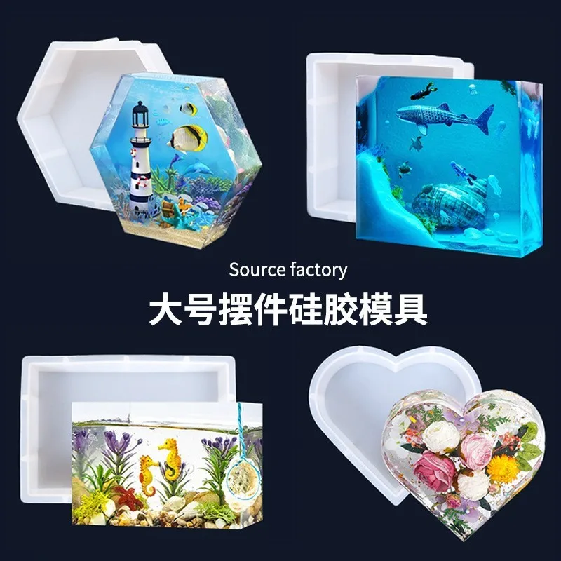 

Силиконовая форма «сделай сам», Большая квадратная Прямоугольная форма для украшения дома