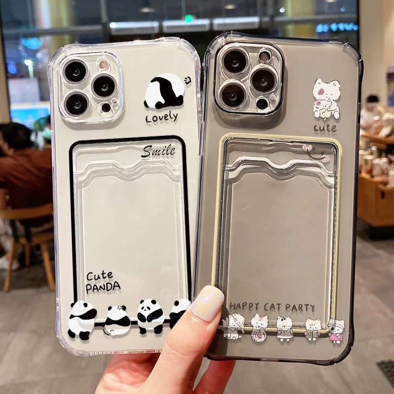 Фото Чехол для телефона с милыми мультяшными животными для iPhone 13, чехол для iPhone 15, 11, 16, 14, 12, 17 Pro Max Air 7, 8 Plus 16e XR SE, мягкая сумка для карт, чехол №2