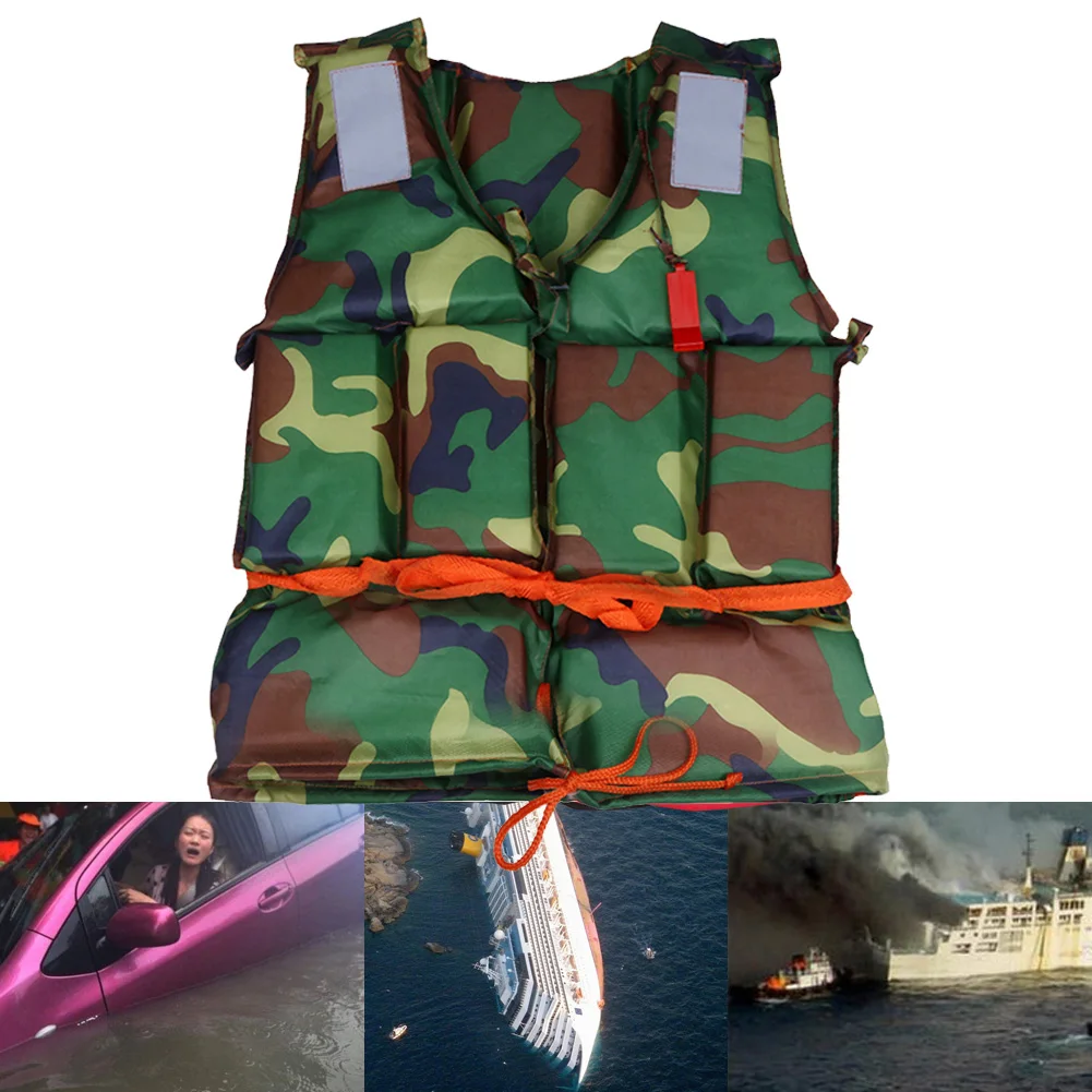 

Outdoor Swimming Boating Water Sports Safety Vest Buoyancy Life Jacket for Adult Fishing Flood Enssential Accessories