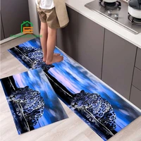 animal leopard and tiger rug for kitchen doormat bedroom carpets for living room laundry bathroom non slip floor mat 8 sizes