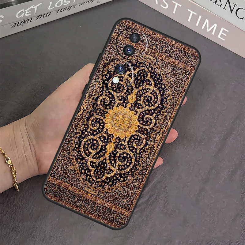 Персидский ковер с цветочным принтом для Honor Magic 6 5 Pro 10 50 70 90 Lite X7 X8 X9 X6a X7a X8a X9a X8b X9b